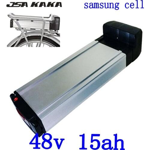 48V Lithium Battery 500W 750W 48V 15AH Ebike Battery 48V 15Ah Electric Bike Battery use samsung cell with 20A BMS+2A charger