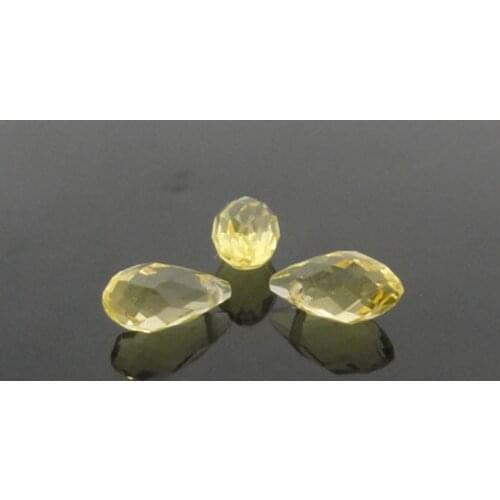 50pcs 6x12MM Clear Oval Faceted Czech Crystal Beads With Hole Briolette Teardrop Glass Beads For Jewelry Making DIY