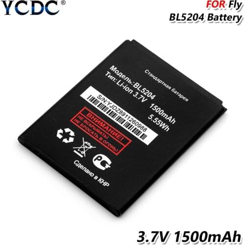 BL5204 BL 5204 1500mAh Rechargeable Smart Phone Battery For FLY IQ447 IQ 447 Rechargeable Phone Battery High Performance