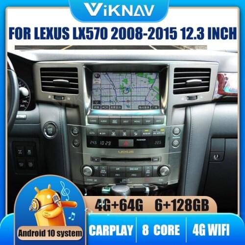 12.3 INCH Android Car Radio For LEXUS LX570 2008-2015 Gps Navigation DVD Multimedia Player Radio Audio Autoradio Head Unit 2din