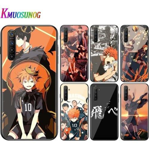 For OPPO A5 A9 2020 F7 Phone Cover Hot Anime Volleyball Haikyuu for OPPO Reno 2 Z 2Z 2F 3 4 Pro 5G Bright Black Phone Case