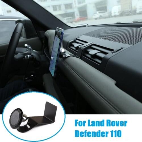 Alumium Alloy Mobile Phone Holder Trim For Land Rover Defender 110 X P400 HSE 2020 Car Air Vent Mobile Phone Holder Accessories