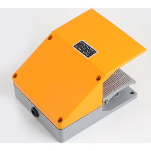 Double Tread YDT1-15 Foot Switch Pedal Silver Contact aluminum shell gray double feet machine tool accessories