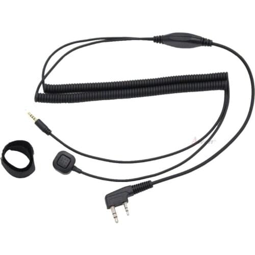 Vimoto V3 V6 V8 Bluetooth Helmet Headset Special Connecting Cable for Baofeng UV-5R UV-82 GT-3 Two Way Radio