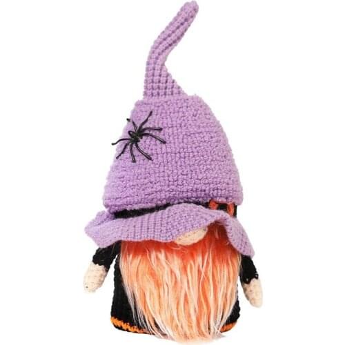 Halloween Faceless Dwarf Doll Gnome Halloween Knitted Dwarf Pendant Bedroom Desktop Ornament Halloween Decor
