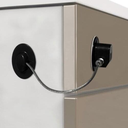 Refrigerator Door Lock Black Practical Baby Safety Window Restrictor Infant Security Cabinet Lock Prevent Children Falling Tools