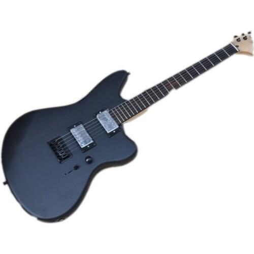 Classical electric guitar, black body, black hardware, free delivery
