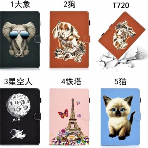 Leather PU Smart Case For Samsung Galaxy tab S5e 10.5 2019 SM-T720 SM-T725 Cover Funda Tablet Fashion Painted Stand Shell