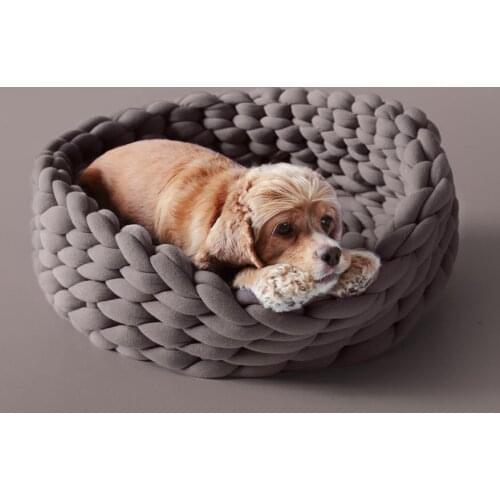 Round Dog Bed Washable Solid Cat Beds Cushions Mat Sofa For Dog Chihuahua Animals Pet Bed For Cat Bed Home Decoration Almofadas