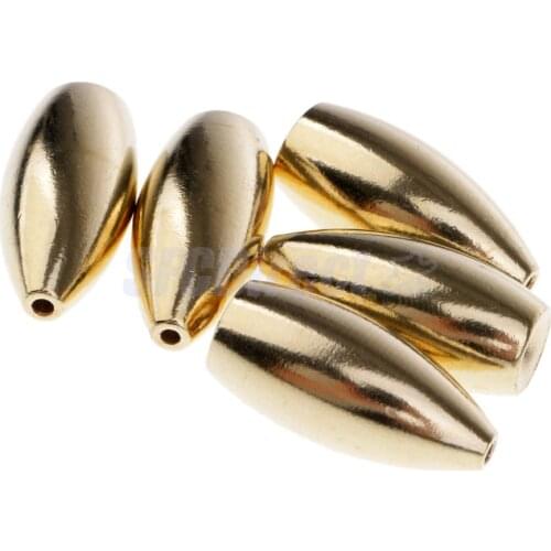 Brass Weights Drop Shot Slider Sea Fishing Tackle Snag Sinkers 12g