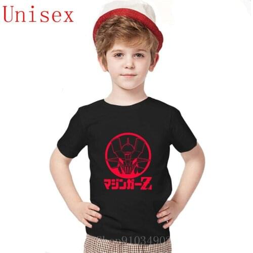Summer teen girls clothing Anime Mazinger Z T-Shirt kids clothing Casual Short Sleeve Funny Cartoon T-Shirt kids clothes boys