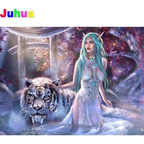 Cartoon Anime fairy 5D DIY diamond painting,full,square,round elf tiger diamond embroidery mosaic diamond stitch wall decor