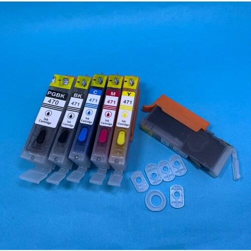 YOTAT 6 colors Full PGI-470XL refillable ink cartridge PGI-470 CLI-471 PGI470 for Canon PIXMA MG7740 TS8040 TS9040 TS6040 TS5040