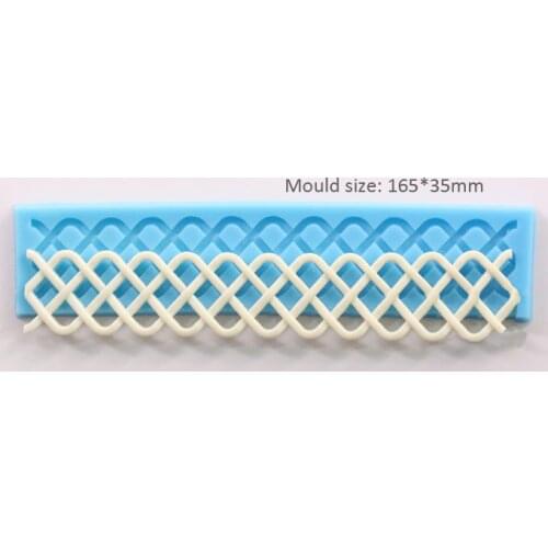 Luyou Luyou 2016 DIY Silicone Lace Mold Sugar Fondant Cake Decoration Chocolate Candy Mold Food Grade Silicone Cake Tools FM877