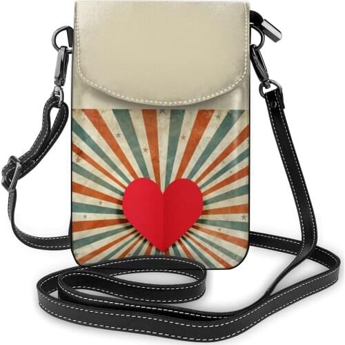 Heart Shoulder Bag Vintage Leather Outdoor Women Bags Woman Bulk Purse