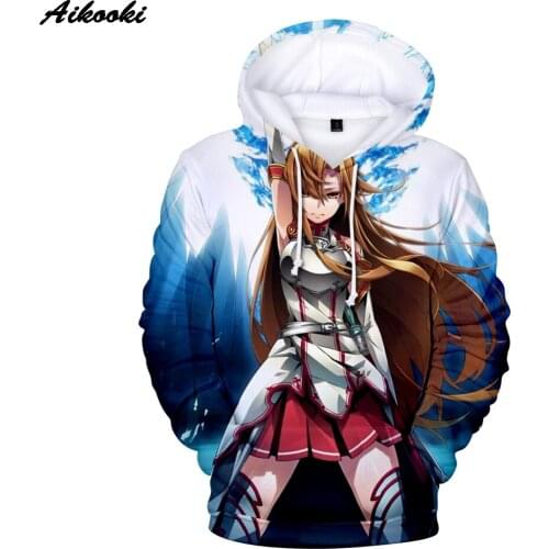 Anime 3D Hoodies Sword Art Online Fashion Print Sweatshirts Men Women Kids Spring Autumn Clothes Novelty Harajuku Hoodies Mens