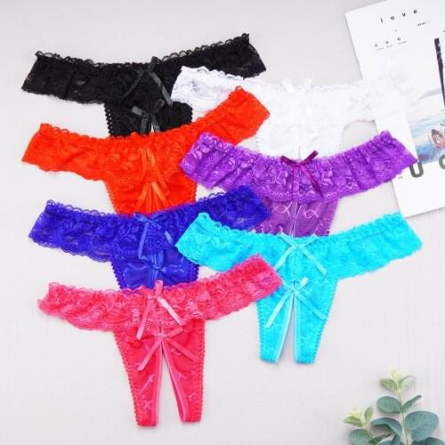 Sexy Lingerie G-string Women Panties High Elastic Sensual Lingerie Woman Underwear Knickers Briefs Crotchless Thongs