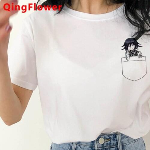 Ouma Kokichi Danganronpa V3 top tees women 2021 ulzzang couple clothes couple plus size summer top aesthetic ulzzang