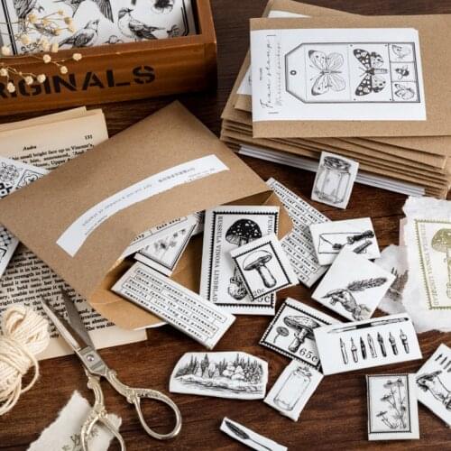 Vintage letter bottles butterfly plants stamp DIY sponge rubber stamps for scrapbooking stationery scrapbooking standard stamp