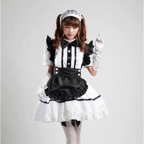 Free shipping new high quality masquerade women girl anime maid cosplay Lolita dresses stage performance halloween costumes