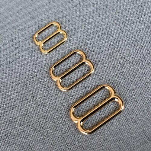 1 Pcs/Pack 15mm 20mm 25mm Metal Belt Buckle Tri-Glide Hardware Slider Adjuster For Bag Cat Collar Straps Pet Sewing Accessories