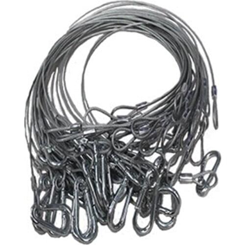 100 Pieces 85cm High quality dj lights safety rope cable safe wire for dmx stage lighting moving heads par security projector