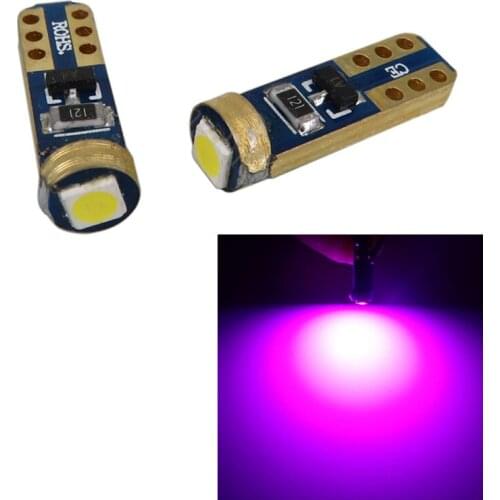 100x Super Bright Purple T5 3030 1SMD Canbus Error Free Instrument Cluster 37 73 74 79 17 57 LED Lights Bulb 12V