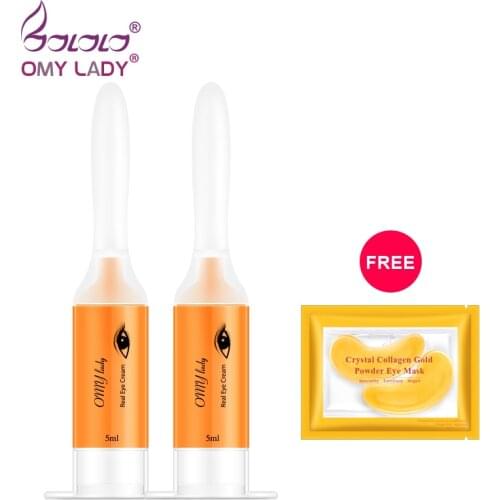 OMY LADY 2PCS Eye Cream Instant Remove Eyebags Firming Eye Anti Puffiness Dark Circles Anti Wrinkle Anti Age Eye Care