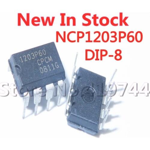 5PCS/LOT NCP1203P60 1203P60 DIP-8 NCP1203P60G LCD power management chip In Stock NEW original IC