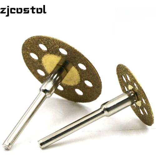 ZJCOSTOL 22mm 25mm 30mm Mini Diamond Saw Blade Gold Cutting Blade Abrasives Dremel Rotary Tool Accessories Dremel Cutter