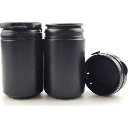 FreeShip 24pcs 60ml 2oz White Black Empty Plastic HDPE Capsules Bottles with Pull-ring cap for chewing gum or pill bottle
