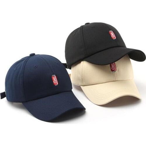 Cola Embroidery Small Fresh College Wind Outing Sunscreen Hat Female Cap Adjustable Size Baseball Cap