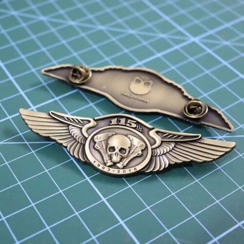 115th Anniversary Motorcycle Club biker brooches pins for the Jacket shoes clothing vest badges skull wings hat pins brooches