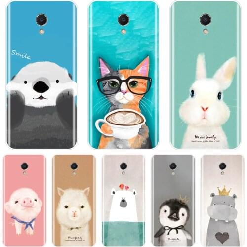 Phone Case For Meizu M6 M6S M6T M5 M5C M5S M3 M3S M2 Silicone Soft Pink Pig Cat Bear Back Cover For Meizu M6 M5 M3 M2 Note Case