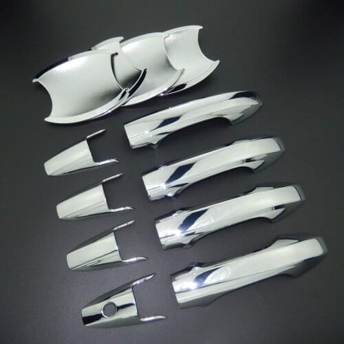 For Honda CR-V CRV 2007-2011 RE1 RE5 RE7 ABS Chrome Side Door Handle Cover Trims & Door Bowl Cover Car Styling 2008 2009 2010