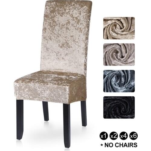 Ice Fleece Dining Room Chair Cover Removable Elastic Banquet Chair Cover Stretchable Seat Slipcovers Wedding Chair Decoration