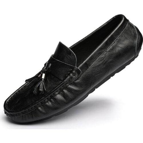 Moccasins Men loafers summer mens shoes genuine leather mens flats shoes Leather Casual Driving Shoes