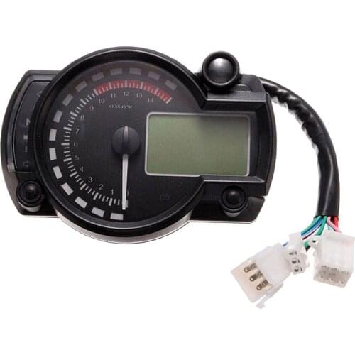 Motorbike Motorcycle Digital Speedometer Sensor Odometer Tachometer 14000RPM