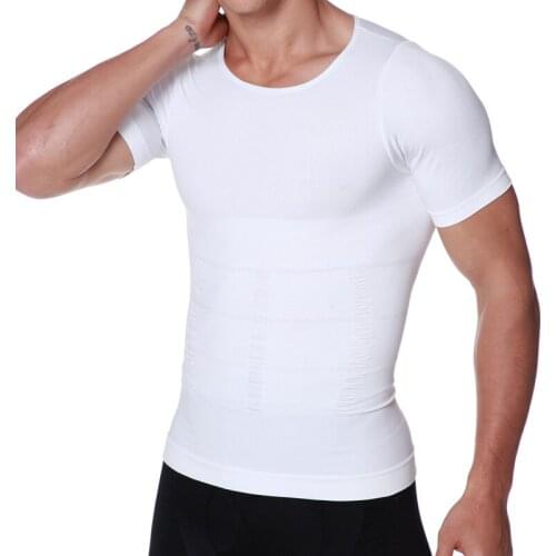 Mens Slimming Shaper Posture Vest Belly Abdomen Weight Loss Corrector Compression Body Building Fat Burn Chest Tummy Shirt