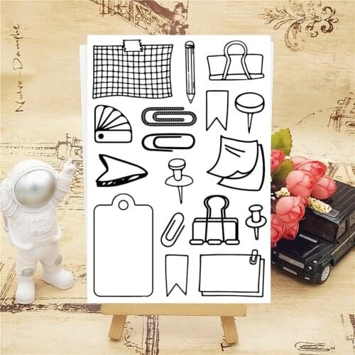 11*16CM Shelf Notes Transparent Clear Stamps / Silicone Seals Roller Stamp For DIY Scrapbooking Photo Album/Card Making
