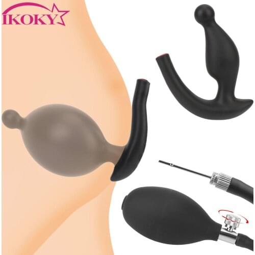 Expandable Sex Toys for Man Women G-spot Prostate Massager Inflatable Anal Plug Butt Dilator Butt Plug Dildo Pump