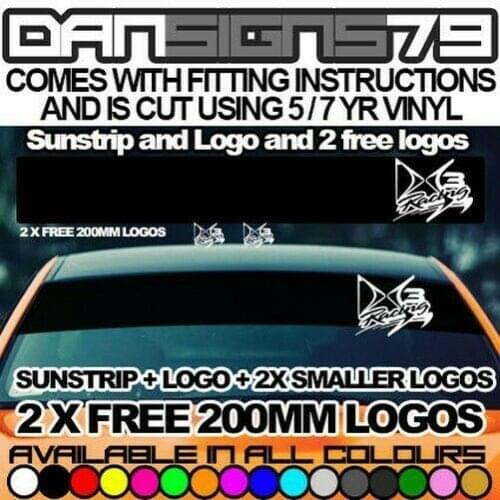 For CITROEN DS3 SPORT RACING SUNSTRIP SUN STRIP WINDOWBAND WINDOW BAND GRAPHICS 4