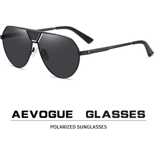 New metal large frame polarized sunglasses European and American hollowed out retro mens sunglasses trend sunglasses AE0955