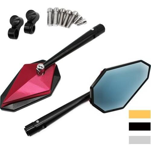 For DUCATI Diavel 1260 S Monster M900 1000 1100 400 400S 600 Universial Motorcycle Side Rearview Mirror Universal 10mm 8mm Screw