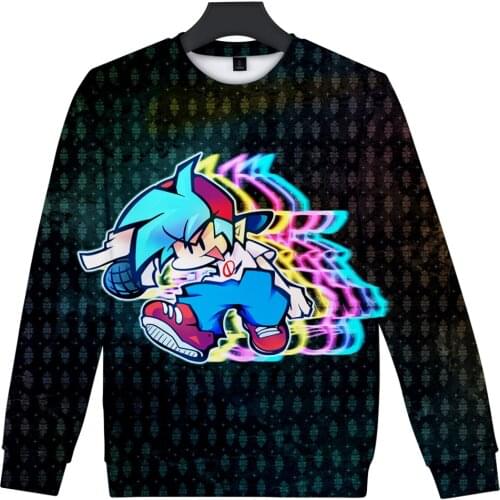 Friday Night Funkin 3D printing autumn and winter Holiday passionate style Men/Women casual Kawaii Hip hop Punk Style Round