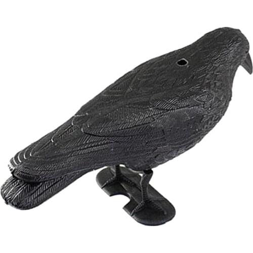 Crow Decoy Garden Bird Rodent Deter Scarer Weed Pest Control Scarecrow