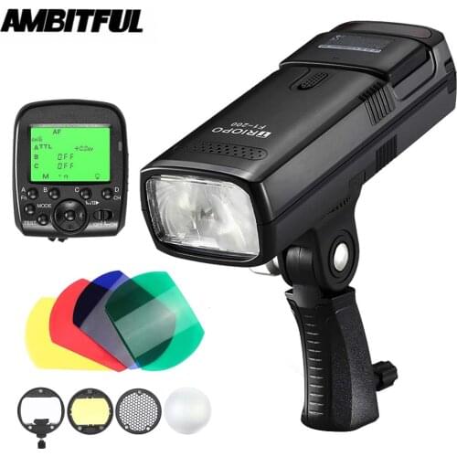 TRIOPO F1-200 2.4G Wireless TTL Flash Outdoor Flash Light for TRIOPO G1 Trigger 200Ws with Battery for Nikon Canon Sony Camera