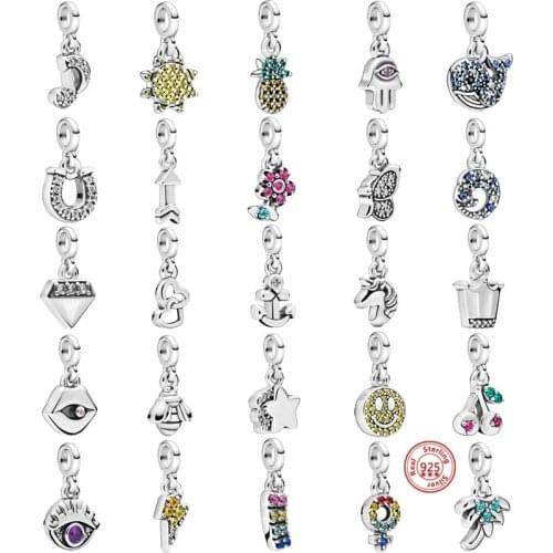 High Quality 925 Silver Original Me Safety Pin With Love Heart Brooch Pendant Bead Fit Pandora Bracelet Pendant Charm Jewelry