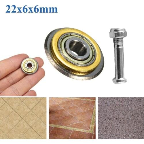 1x Bearing Cutter Wheel 1* 1pcs Tungsten + carbide Wheel glass cutter Gold 5-15mm
