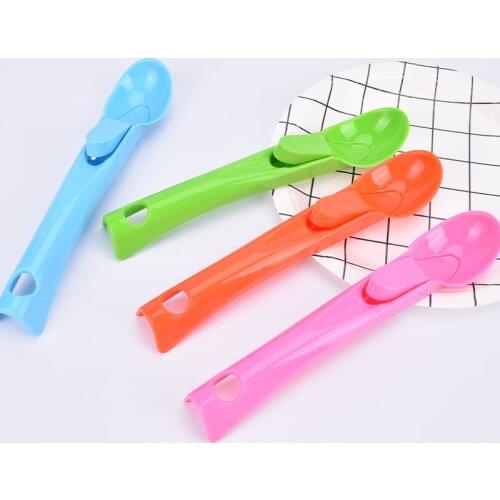 1 pcs Colorful Ice Cream Scoop Digger Non-Stick Fruit Ice Ball Maker Watermelon Ice Cream Spoon